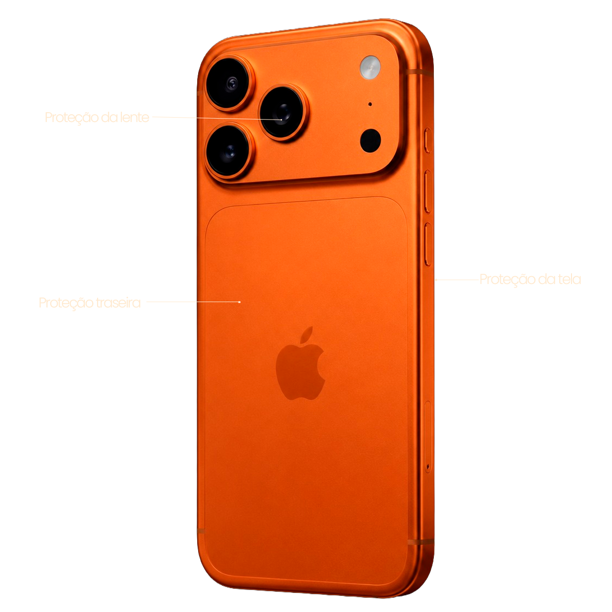 iPhone com blindagem premium